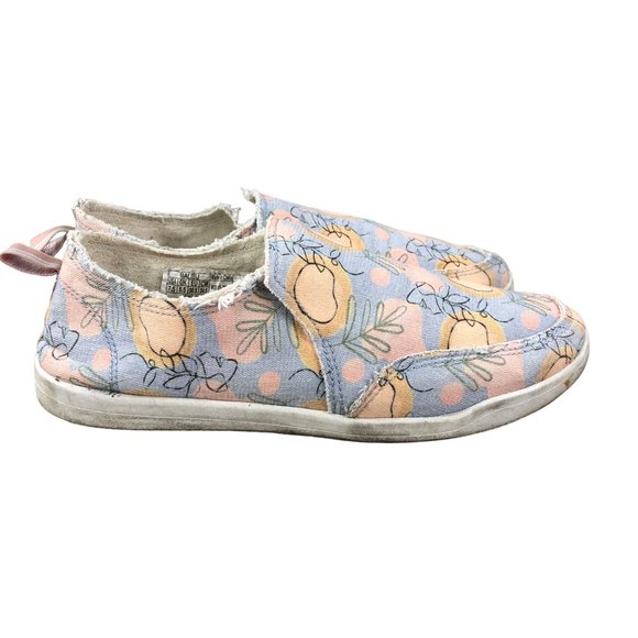 Vionic Women's Size 7.5 Beach Malibu Blue Haze Orange Grove Slip On Sneakers - Picture 1 of 12
